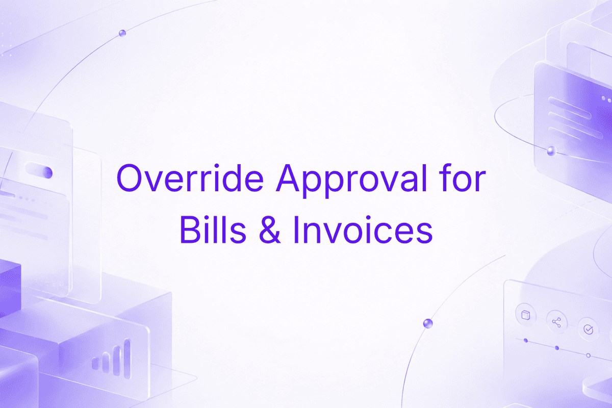 Override Approval for Bills & Invoices in Niural Pay