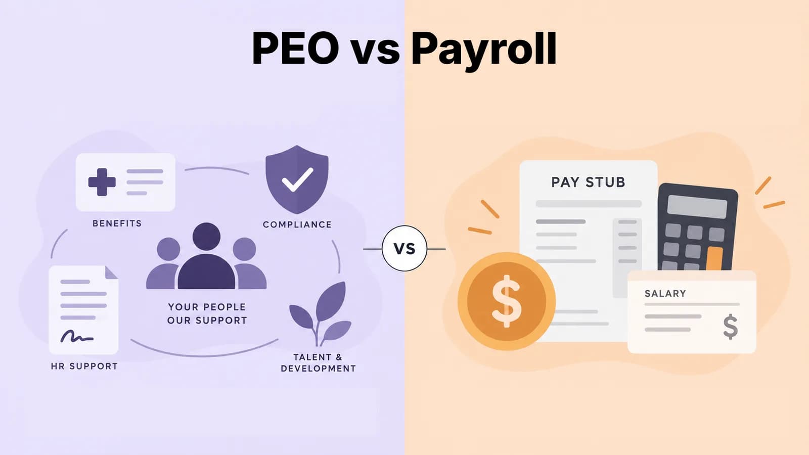 PEO vs. Payroll Service: What's the Difference?