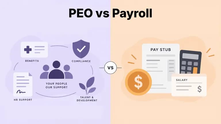 PEO vs. Payroll Service: What's the Difference?