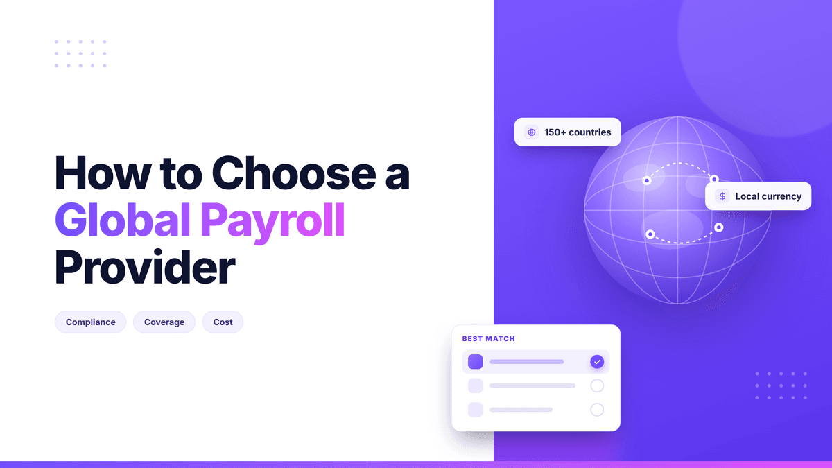 How to Choose a Global Payroll Provider