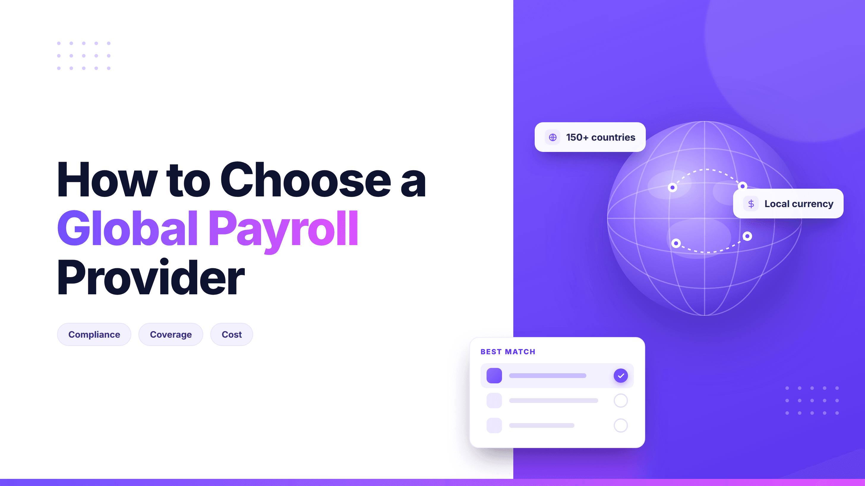 How to Choose a Global Payroll Provider